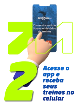 Passo 2 - Acesse o app e receba seus treinos no celular